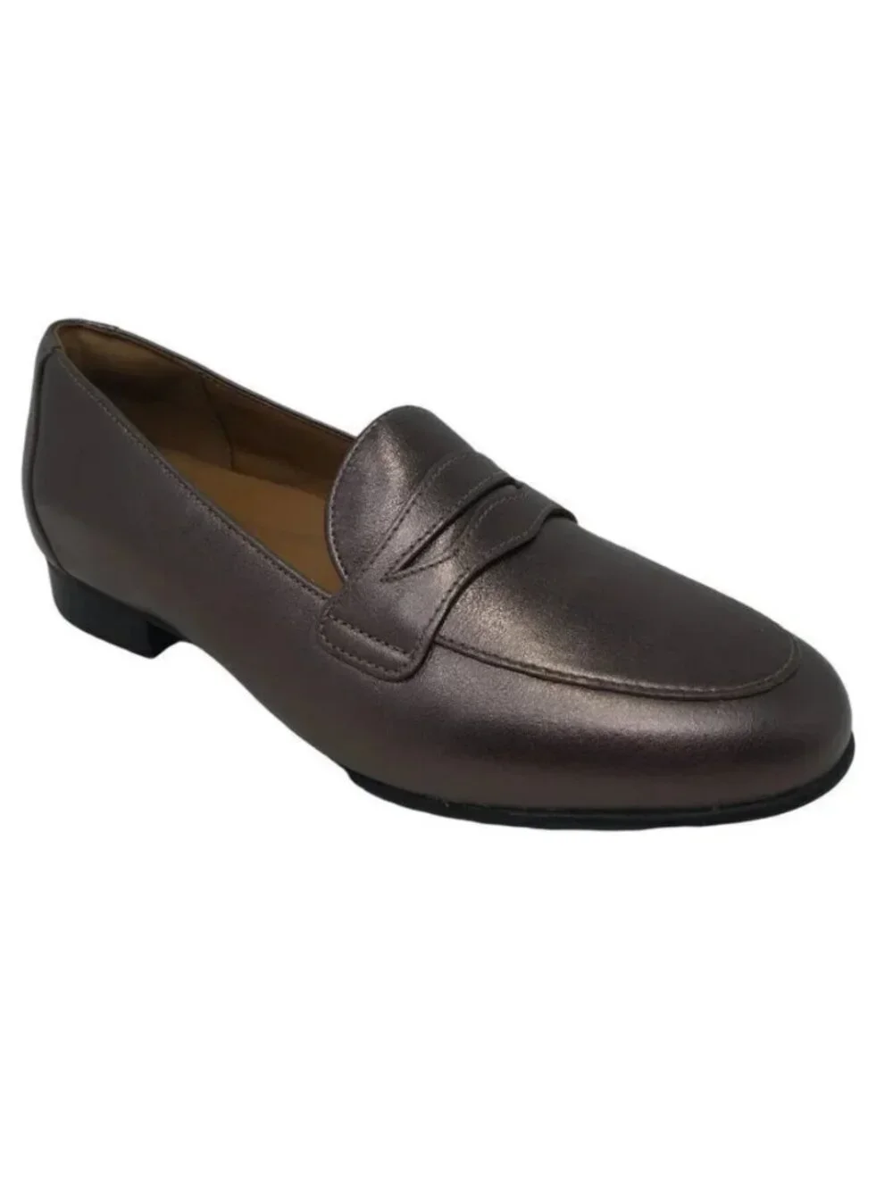 Unstructured By Clarks SZ9 Black Leather Penny Loafer Timeless Office Academia